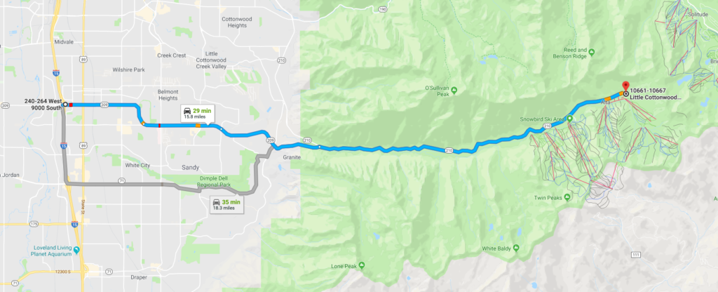 Directions to Albion Basin Trail